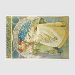 Alphonse Mucha Princess Hyacinth Art Nouveau Seidenpapier