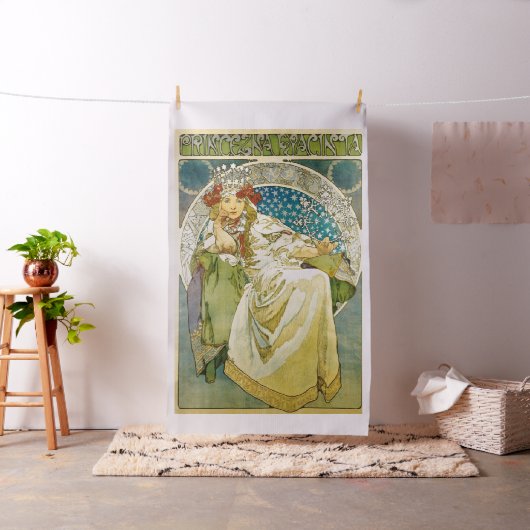 Alphonse Mucha Princess Hyacinth Art Nouveau Stoff (Beispiel)