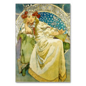 Alphonse Mucha Princess Hyacinth Art Nouveau Tischnummer (Vorderseite)