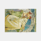 Alphonse Mucha Princess Hyacinth Fleecedecke (Vorderseite (Horizontal))
