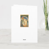 ALPHONSE MUCHA "PRINCESS HYACINTH" GREETKARTE KARTE (Rückseite)