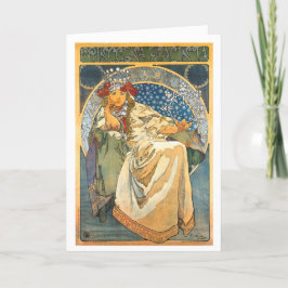 ALPHONSE MUCHA "PRINCESS HYACINTH" GREETKARTE KARTE