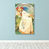 Alphonse Mucha Princess Hyacinth Leinwand Poster (Insitu (Holzboden))