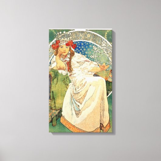 Alphonse Mucha Princess Hyacinth Leinwand Poster (Vorderseite)