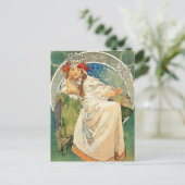 Alphonse Mucha Princess Hyacinth Postkarte (Stehend Vorderseite)