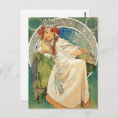 Alphonse Mucha Princess Hyacinth Postkarte (Vorne/Hinten)