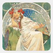 Alphonse Mucha Princess Hyacinth Stickers (Vorderseite)