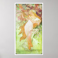 Alphonse Mucha Printemps/Frühjahr 1896