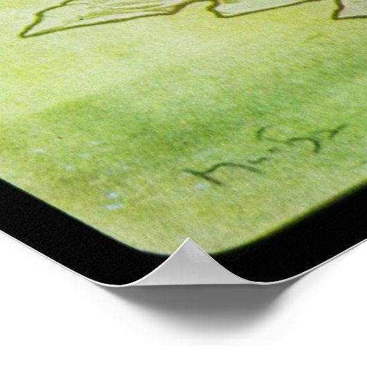 Alphonse Mucha Printemps Spring Poster (Ecke)