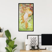 Alphonse Mucha Printemps Spring Poster (Heimbüro)