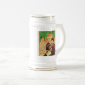 Alphonse Mucha Prinz und Drache Bierglas (VorderseiteRechts)