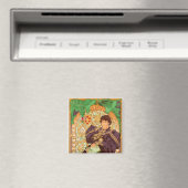 Alphonse Mucha Prinz und Drachenmagnet Magnet (In Situ (Geschirrspüler))
