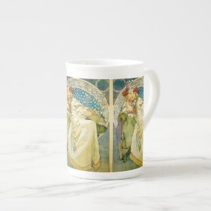 Alphonse Mucha Prinzessin Hyacinth Art Nouveau Porzellantasse