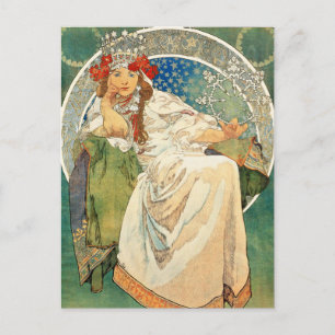 Alphonse Mucha Prinzessin Hyacinth Postkarte