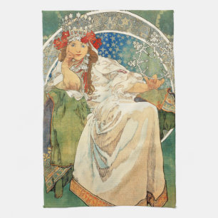 Alphonse Mucha Prinzessin Hyacinthe Küchentuch