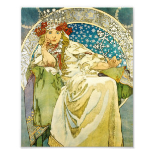 Alphonse Mucha Prinzessin Hyazinthe Art Nouveau Fotodruck