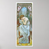 Alphonse Mucha. Repos De La Nuit/Nocturnal Slumber Poster (Vorne)
