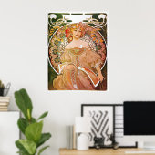 Alphonse Mucha, Reverie/Daydream, 1896. Poster (Heimbüro)