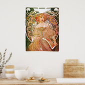 Alphonse Mucha, Reverie/Daydream, 1896. Poster (Küche)