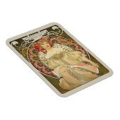 Alphonse Mucha Rêverie Daydream CC0878 Art Nouveau Magnet (Rechte Seite)