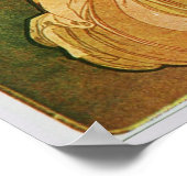 Alphonse Mucha Reverie Daydream Poster (Ecke)