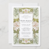 Alphonse Mucha Rose Feier des Lebens Einladung (Vorderseite)