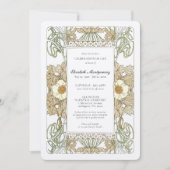 Alphonse Mucha Rose Feier des Lebens Einladung (Vorderseite)