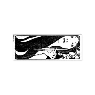 Alphonse Mucha Rubber Briefmarke Gummistempel