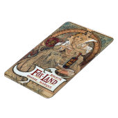 Alphonse Mucha Rum Magnet (Linke Seite)