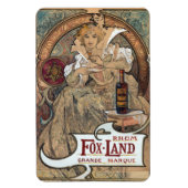 Alphonse Mucha Rum Magnet (Vertikal)