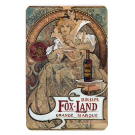 Alphonse Mucha Rum Magnet