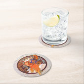 Alphonse Mucha Runder Pappuntersetzer (Vor Ort)