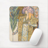 Alphonse Mucha - Sarah Bernhard Malerei Mousepad (Mit Mouse)