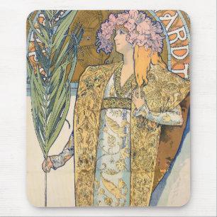 Alphonse Mucha - Sarah Bernhard Painting Mousepad
