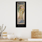 Alphonse Mucha - Sarah Bernhard Painting Poster (Küche)