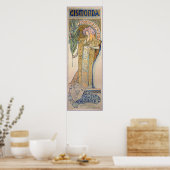 Alphonse Mucha - Sarah Bernhard Painting Poster (Küche)