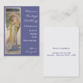 Alphonse Mucha - Sarah Bernhard Painting Visitenkarte (Vorne/Hinten)