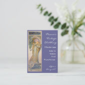 Alphonse Mucha - Sarah Bernhard Painting Visitenkarte (Stehend Vorderseite)