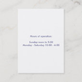 Alphonse Mucha - Sarah Bernhard Painting Visitenkarte (Rückseite)