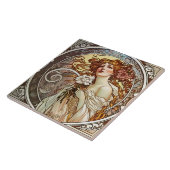Alphonse Mucha Sarah Bernhardt Art Nouveau Fliese (Seite)