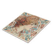 Alphonse Mucha Sarah Bernhardt Art Nouveau Keramik Fliese (Seite)
