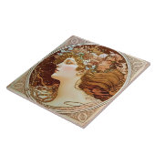 Alphonse Mucha Sarah Bernhardt Art Nouveau Keramik Fliese (Seite)