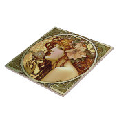 Alphonse Mucha Sarah Bernhardt Art Nouveau Keramik Fliese (Seite)