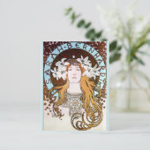Alphonse Mucha - Sarah Bernhardt Postkarte (Stehend Vorderseite)