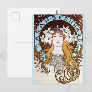 Alphonse Mucha - Sarah Bernhardt Postkarte