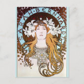 Alphonse Mucha - Sarah Bernhardt Postkarte (Vorderseite)