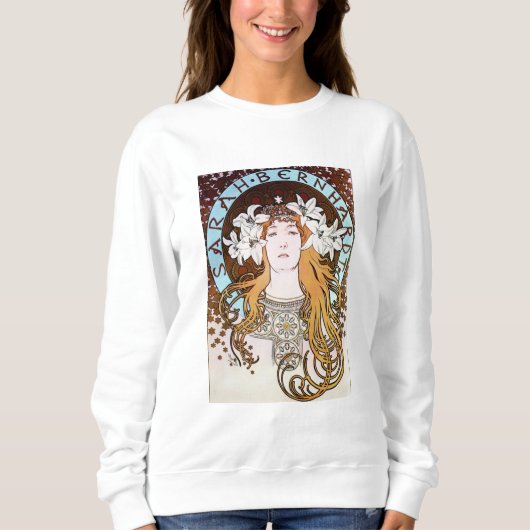 Alphonse Mucha - Sarah Bernhardt Sweatshirt (Vorderseite)