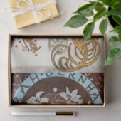 Alphonse Mucha Sarah Bernhardt Vintag Art Nouveau Seidenpapier (Geschenk)