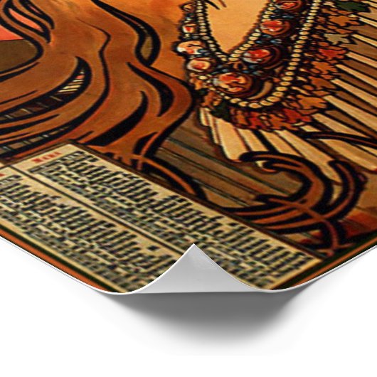 Alphonse Mucha - Savonnerie de Bagnolet Poster (Ecke)