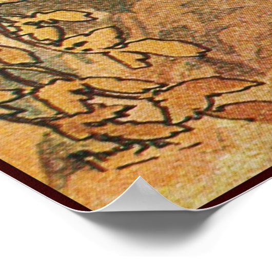 Alphonse-Mucha-Schokoladenmassage Poster (Ecke)